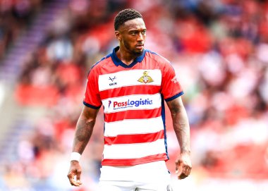 Doncaster Rovers 'dan Brandon Hanlan Sky Bet 1 karşılaşmasında Doncaster Rovers Exeter City' ye karşı Eco-Power Stadyumu, Doncaster, Birleşik Krallık 