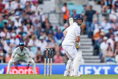 İngiltere 'den Ben Duckett 5. Rothesay Deneme Maçı' nda Hindistan 'a karşı 3. Kia Oval, Londra, İngiltere' de 2 Ağustos 2025 'te vuruş yaptı.