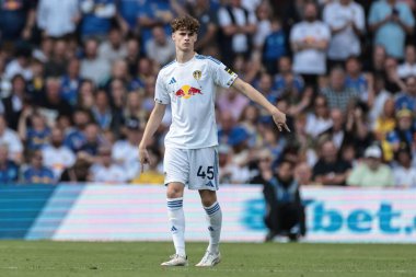 Leeds United takımının oyuncusu Harry Gray, Leeds United ile Villarreal arasındaki 2 Ağustos 202 'de oynanan Elland Road, Leeds, İngiltere' de oynanan hazırlık maçında...