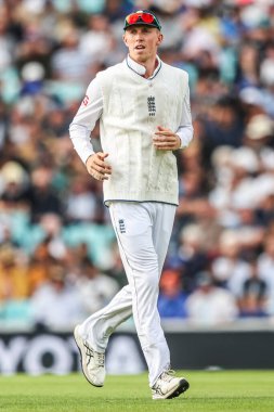 İngiltere 'den Zak Crawley 5. Rothesay Test Maçı' nda 2. İngiltere Hindistan 'a karşı Kia Oval, Londra, 1 Ağustos 2025