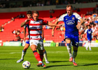 Doncaster Rovers takımından Billy Sharp, Doncaster, Doncaster, İngiltere 'deki Eco-Power Stadyumu' nda oynanan 1. 