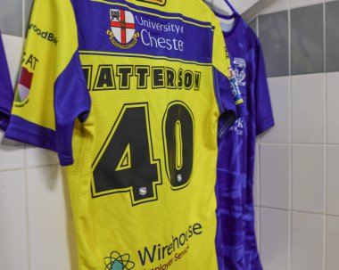 Betfred Süper Lig Turu 'nda Leigh Leopards' ın Warrington Wolves 'a karşı Leigh Spor Köyü, Leigh, İngiltere 