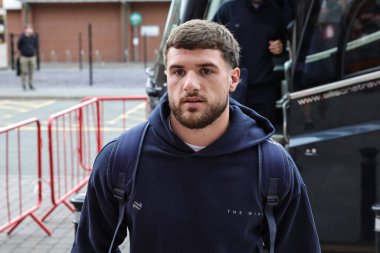 Warrington Wolves 'dan Connor Wrench Betfred Süper Lig 20. Raundunda Leigh Leopards' a karşı Warrington Wolves Leigh Spor Köyü, Leigh, İngiltere