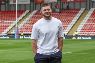 Warrington Wolves 'tan Danny Walker, Birleşik Krallık' ın Leigh Spor Köyü 'nde 20 Leigh Leopards ve Warrington Wolves arasındaki Betfred Süper Lig Turu' na katıldı.