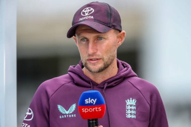 İngiltere 'den Joe Root, 5. Rothesay Test Maçı öncesinde SkySports ile röportaj yaptı. 5. İngiltere - Hindistan - Kia Oval, Londra, 4 Ağustos 202