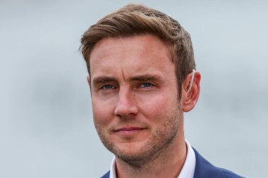 İngiltere 'den Stuart Broad, 5. Rothesay Test Maçı öncesinde SkySports ile röportaj yaptı. 5. İngiltere - Hindistan - Kia Oval, Londra, 4 Ağustos 202