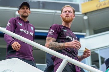 İngiltere 'den Ben Stokes, 4 Ağustos 202' de Kia Oval, Londra 'da oynanan 5. Rothesay Test Maçı' nın 5.