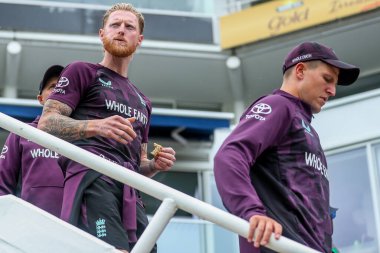 İngiltere 'den Ben Stokes, 4 Ağustos 202' de Kia Oval, Londra 'da oynanan 5. Rothesay Test Maçı' nın 5.
