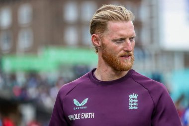 İngiltere 'den Ben Stokes, 4 Ağustos 202' de Kia Oval, Londra 'da oynanan 5. Rothesay Test Maçı' nın 5.
