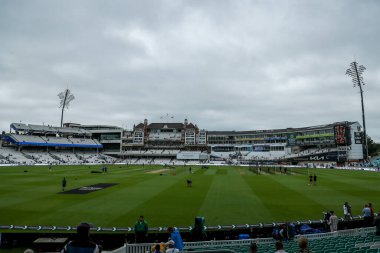 5. Rothesay Test Maçı öncesinde Kia Oval 'ın genel görünümü 5. İngiltere - Hindistan maçı 4 Ağustos 202' de Kia Oval, Londra 'da gerçekleşti.