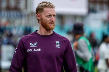 İngiltere 'den Ben Stokes, 4 Ağustos 202' de Kia Oval, Londra 'da oynanan 5. Rothesay Test Maçı' nın 5.