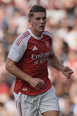 Arsenal Viktor Gyokeres sezon öncesi dostluk maçı sırasında Arsenal, Villarreal 'e karşı Emirates Stadyumu, Londra, Birleşik Krallık, 6 Ağustos 2025