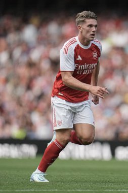 Arsenal Viktor Gyokeres sezon öncesi dostluk maçı sırasında Arsenal, Villarreal 'e karşı Emirates Stadyumu, Londra, Birleşik Krallık, 6 Ağustos 2025