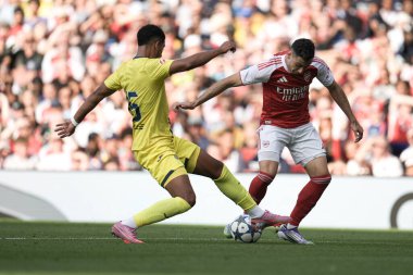 Sezon öncesi dostluk maçı sırasında Arsenal, Villarreal 'e karşı Emirates Stadyumu, Londra, 6 Ağustos 2025
