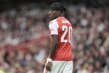 Arsenal takımından Noni Madueke, Arsenal 'in 6 Ağustos 2025' te Emirates Stadyumu 'nda Villarreal' e karşı oynadığı sezon öncesi dostluk maçı sırasında