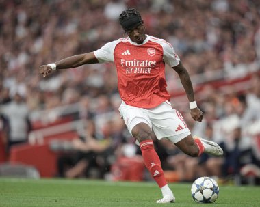 Arsenal takımından Noni Madueke, Arsenal 'in 6 Ağustos 2025' te Emirates Stadyumu 'nda Villarreal' e karşı oynadığı sezon öncesi dostluk maçı sırasında