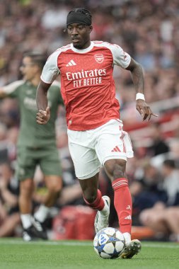 Arsenal takımından Noni Madueke, Arsenal 'in 6 Ağustos 2025' te Emirates Stadyumu 'nda Villarreal' e karşı oynadığı sezon öncesi dostluk maçı sırasında