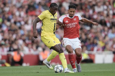 Sezon öncesi dostluk maçı sırasında Arsenal, Villarreal 'e karşı Emirates Stadyumu, Londra, 6 Ağustos 2025