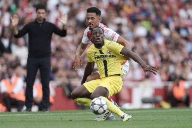 Sezon öncesi dostluk maçı sırasında Arsenal, Villarreal 'e karşı Emirates Stadyumu, Londra, 6 Ağustos 2025