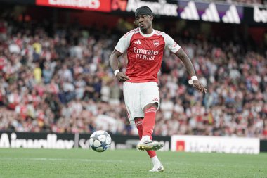 Arsenal takımından Noni Madueke, Arsenal 'in 6 Ağustos 2025' te Emirates Stadyumu 'nda Villarreal' e karşı oynadığı sezon öncesi dostluk maçı sırasında