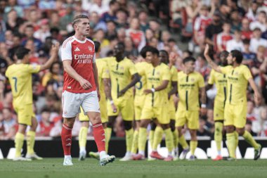 Sezon öncesi dostluk maçı sırasında Arsenal, Villarreal 'e karşı Emirates Stadyumu, Londra, 6 Ağustos 2025