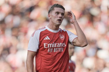 Arsenal Viktor Gyokeres sezon öncesi dostluk maçı sırasında Arsenal, Villarreal 'e karşı Emirates Stadyumu, Londra, Birleşik Krallık, 6 Ağustos 2025