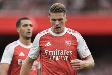 Arsenal Viktor Gyokeres sezon öncesi dostluk maçı sırasında Arsenal, Villarreal 'e karşı Emirates Stadyumu, Londra, Birleşik Krallık, 6 Ağustos 2025