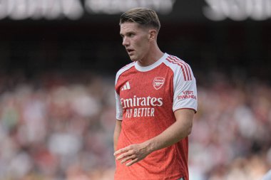 Arsenal Viktor Gyokeres sezon öncesi dostluk maçı sırasında Arsenal, Villarreal 'e karşı Emirates Stadyumu, Londra, Birleşik Krallık, 6 Ağustos 2025