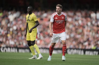 Arsenal Viktor Gyokeres sezon öncesi dostluk maçı sırasında Arsenal, Villarreal 'e karşı Emirates Stadyumu, Londra, Birleşik Krallık, 6 Ağustos 2025