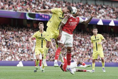 Sezon öncesi dostluk maçı sırasında Arsenal, Villarreal 'e karşı Emirates Stadyumu, Londra, 6 Ağustos 2025