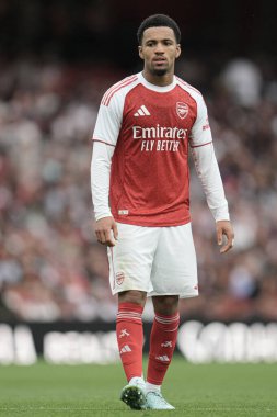Arsenal 'den Ethan Nwaneri, Arsenal' in 6 Ağustos 2025 'te Emirates Stadyumu' nda Villarreal 'e karşı oynadığı ön sezon dostluk maçı sırasında