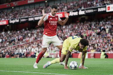 Sezon öncesi dostluk maçı sırasında Arsenal, Villarreal 'e karşı Emirates Stadyumu, Londra, 6 Ağustos 2025