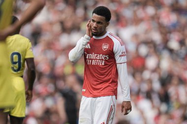 Arsenal 'den Ethan Nwaneri, Arsenal' in 6 Ağustos 2025 'te Emirates Stadyumu' nda Villarreal 'e karşı oynadığı ön sezon dostluk maçı sırasında
