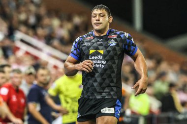 Leeds Gergedanları 'ndan Ryan Hall Betfred Süper Ligi 21. Maç Leigh Leeds Gergedanları' na karşı Leigh Spor Köyü, Leigh, İngiltere, 7 Ağustos 2025