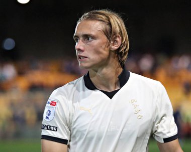 Port Vale FC 'den Ben Waine. Sky Bet Ligi 1 maçından sonra Port Vale, Cardiff City 'ye karşı Vale Park, Burslem, İngiltere, 7 Ağustos 2025