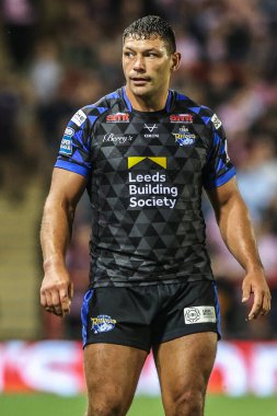 Leeds Gergedanları 'ndan Ryan Hall Betfred Süper Ligi 21. Maç Leigh Leeds Gergedanları' na karşı Leigh Spor Köyü, Leigh, İngiltere, 7 Ağustos 2025