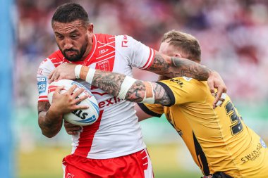 Hull KR 'dan Elliot Minchella, 9 Ağustos 2025' te İngiltere 'nin Hull kentinde oynanan Sewell Group Craven Park' ta oynanan 21.