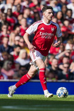 Arsenal 'den Declan Rice, 9 Ağustos 2025 tarihinde Birleşik Krallık, Londra' daki Emirates Stadyumu 'nda oynanan Arsenal - Athletic Bilbao maçında