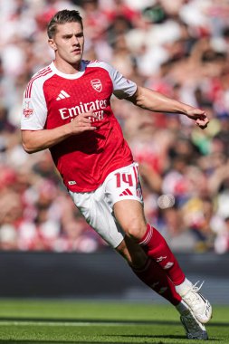 Arsenal Viktor Gyokeres sezon öncesi dostluk maçı sırasında Arsenal, Emirates Stadyumu 'nda Athletic Bilbao' ya karşı, 9 Ağustos 2025