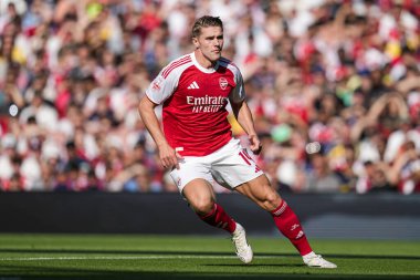 Arsenal Viktor Gyokeres sezon öncesi dostluk maçı sırasında Arsenal, Emirates Stadyumu 'nda Athletic Bilbao' ya karşı, 9 Ağustos 2025