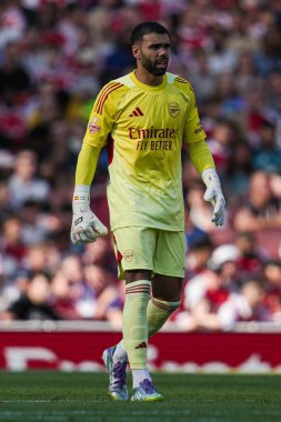 Arsenal 'den David Raya, 9 Ağustos 2025' te Birleşik Krallık, Londra 'daki Emirates Stadyumu' nda oynanan Arsenal - Athletic Bilbao maçında