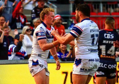 Wakefield Trinity takımından Lachlan Walmsley, Wakefield Stadyumu, Wakefield, Birleşik Krallık 'ta oynanan 21.