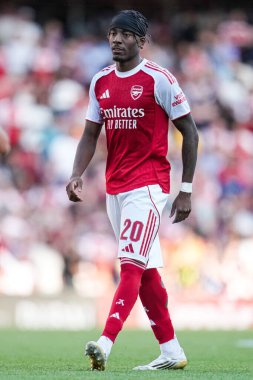 Arsenal 'den Noni Madueke, 9 Ağustos 2025' te İngiltere 'nin Emirates Stadyumu' nda Arsenal ve Athletic Bilbao arasında oynanan sezon öncesi dostluk maçı sırasında
