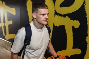 Warrington Wolves 'tan Jake Thewlis, 21. Betfred Süper Ligi karşılaşmasında Wigan Warriors' a karşı Halliwell Jones Stadyumu, Warrington, İngiltere, 8 Ağustos 2025