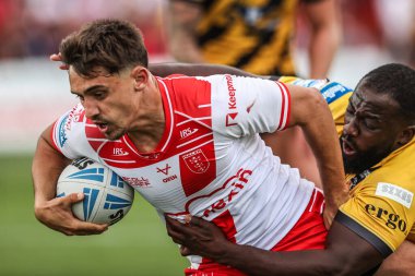 Hull KR 'dan Arthur Mourgue, 9 Ağustos 2025' te İngiltere 'nin Hull kenti Kingston' da oynanan Sewell Group Craven Park 'ta oynanan 21.