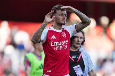 Arsenal 'den Ben White, 9 Ağustos 2025' te Birleşik Krallık, Londra 'daki Emirates Stadyumu' nda oynanan Arsenal - Athletic Bilbao maçında