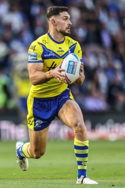 Warrington Wolves 'tan Ryan Matterson 21. Betfred Süper Ligi karşılaşmasında Warrington Wolves Wigan Warriors' a karşı Halliwell Jones Stadyumu, Warrington, Birleşik Krallık, 8 Ağustos 2025