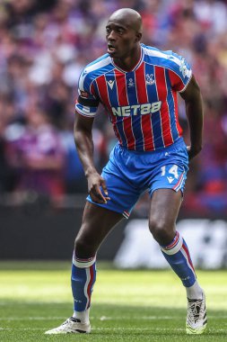 Kristal Saray 'dan Jean-Philippe Mateta 10 Ağustos 2025' te Londra 'daki Wembley Stadyumu' nda oynanan FA Halk Kalkanı maçı sırasında Kristal Saray 'a karşı Liverpool maçı sırasında