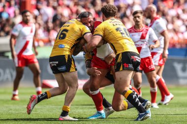 Hull KR 'dan Elliot Minchella, 9 Ağustos 2025' te İngiltere 'nin Hull kentinde oynanan Sewell Group Craven Park' ta oynanan 21.