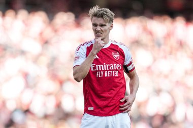 Arsenal 'den Martin degaard, 9 Ağustos 2025' te Birleşik Krallık, Londra 'daki Emirates Stadyumu' nda oynanan Arsenal - Athletic Bilbao maçında